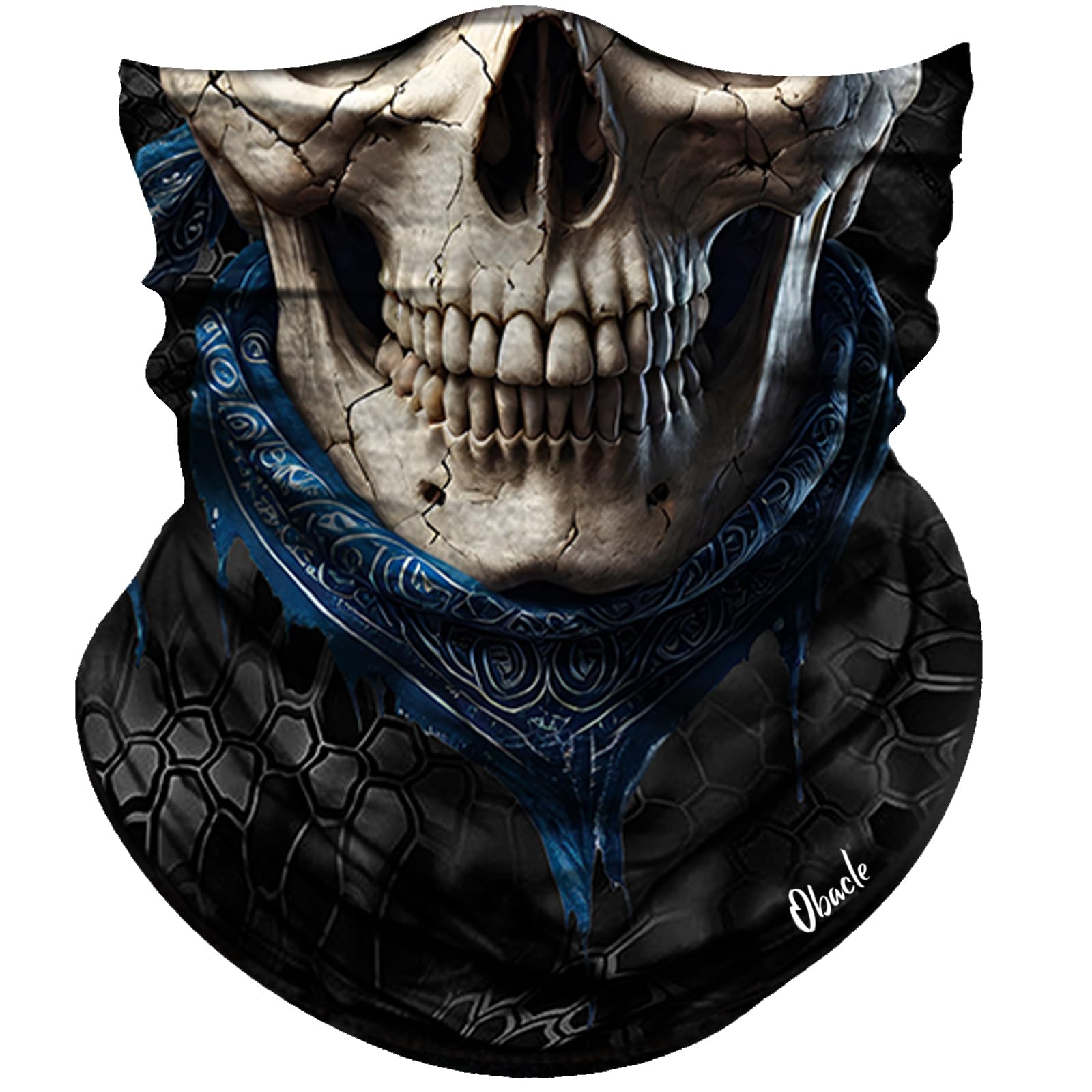 Obacle Skull Face Mask for Dust Wind Sun Protection Men Women Motorcycle Riding