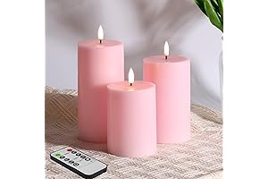 Charming Pink Pillar Candles, a Beacon of Warmth for Any Home