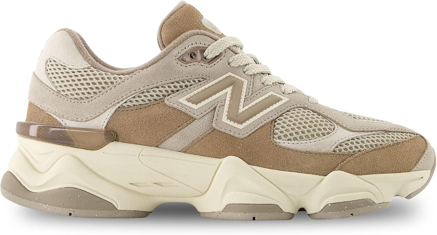 New Balance 9060 Big Kids Shoes (Mushroom Arid Stone, 5) - Image 2