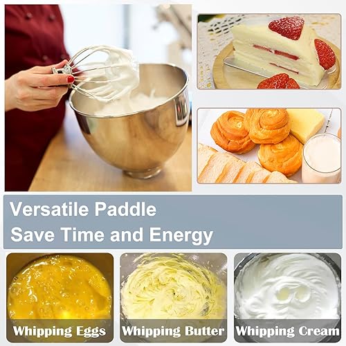 Miniatura 6 de K45WW - Accesorio para batidor de 6 cables KitchenAid de 45 cuartos de galón batidor de acero inoxidable para batidora de ayuda de cocina agitador