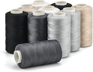 10 SPOOLS Polyester Sewing Thread for Sewing Machine Hand Sewing All Purpose Premium Quality Thread (Color C)