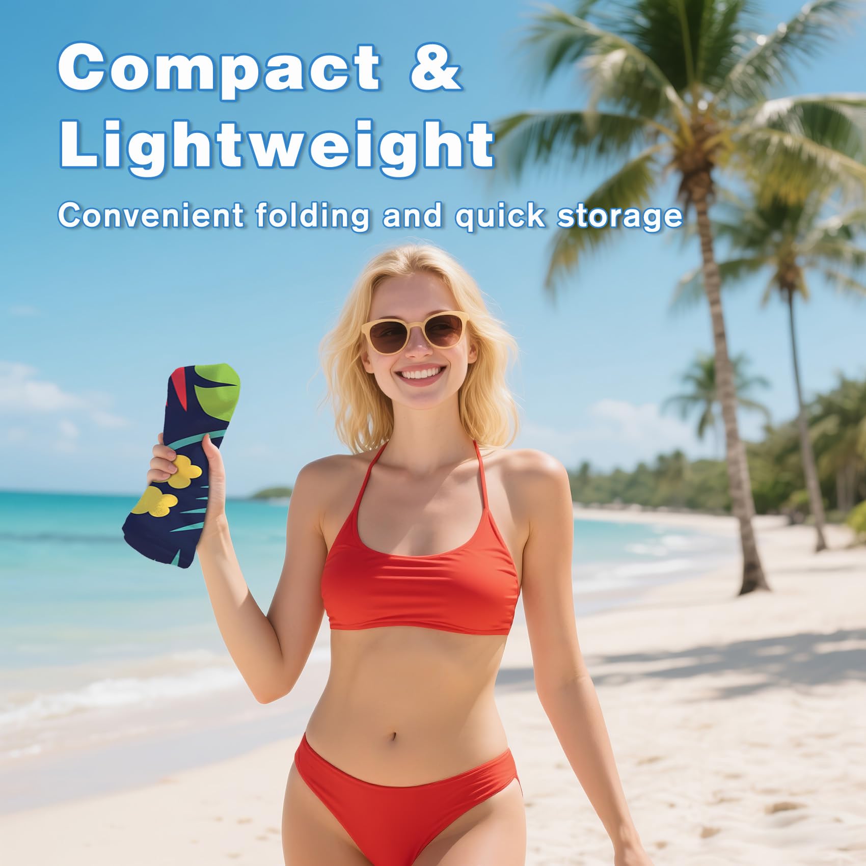 Serviette de Plage XXL Microfibre Perroquet Oiseaux Tropicaux Monstera, Drap de Plage Séchage Rapide Anti Sable & Légère, Serviette de Bain Grande Taille 150x200 cm, Accessoire