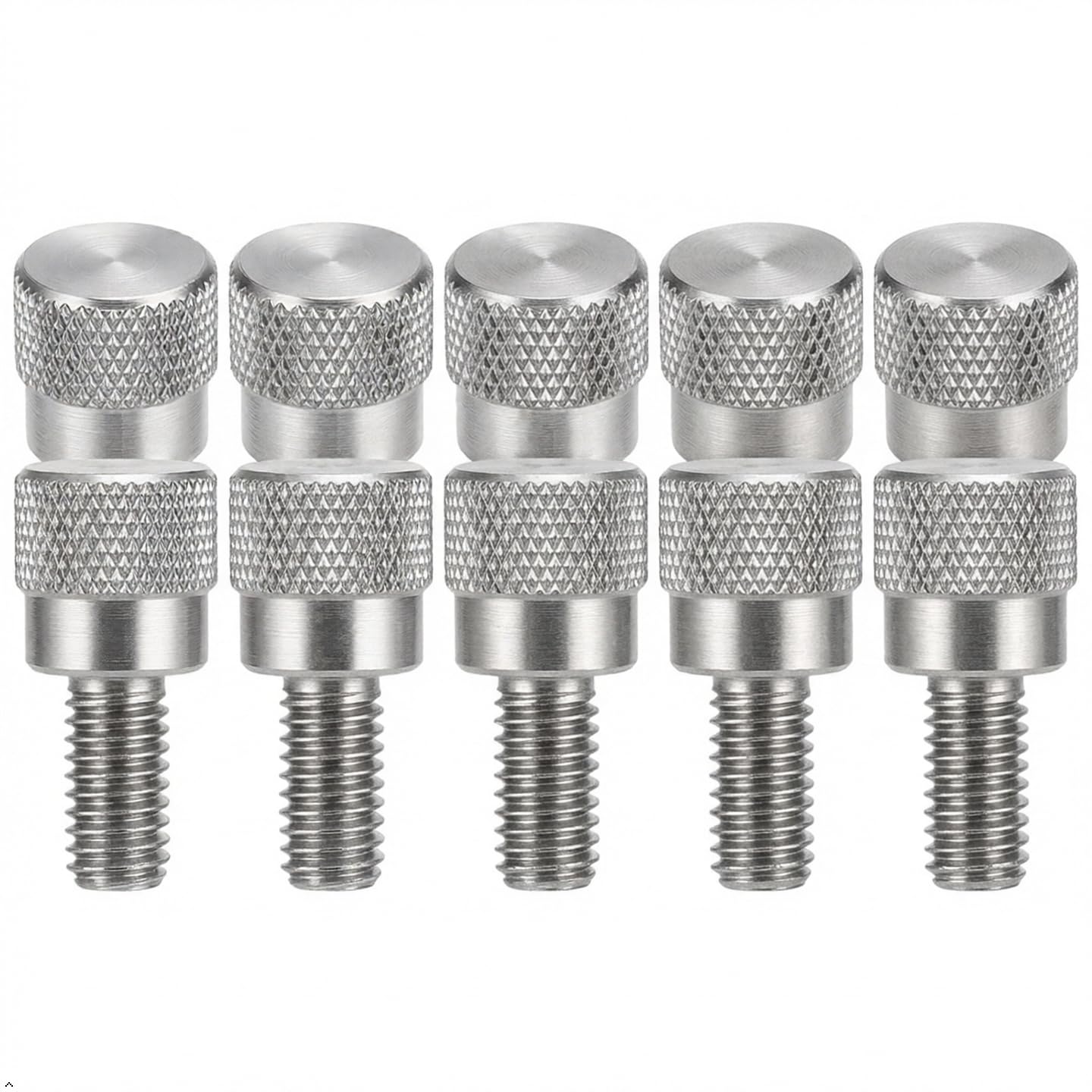 sourcing map 4 viti a testa zigrinata piatta M5 x 25 mm, in sourcing map 4 viti a testa zigrinata piatta M5 x 25 mm, in