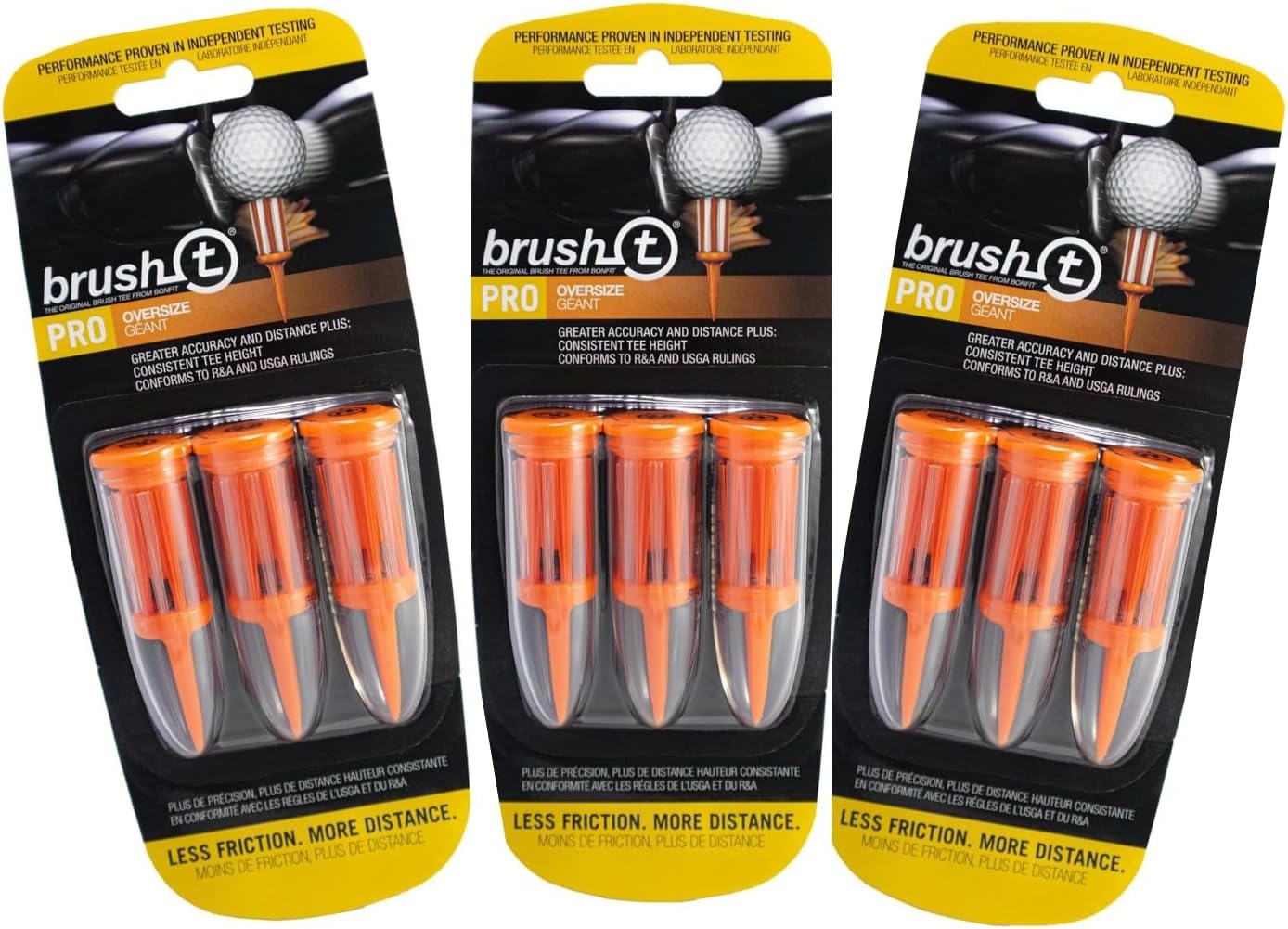 BRUSH-T Premium Plastic Golf Tees