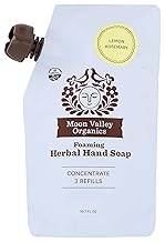 MOON VALLEY ORGANICS Recharge de Savon Moussant au Romarin Citron, 10.7 FZ