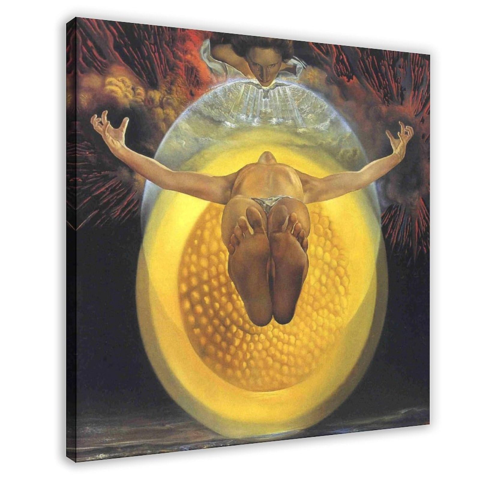 HGFH5TD The Ascension of Christ by Salvador Dali Canvas Poster Bedroom Decor Sports Landscape Office Room Decor Gift 16x16inch(40x40cm)