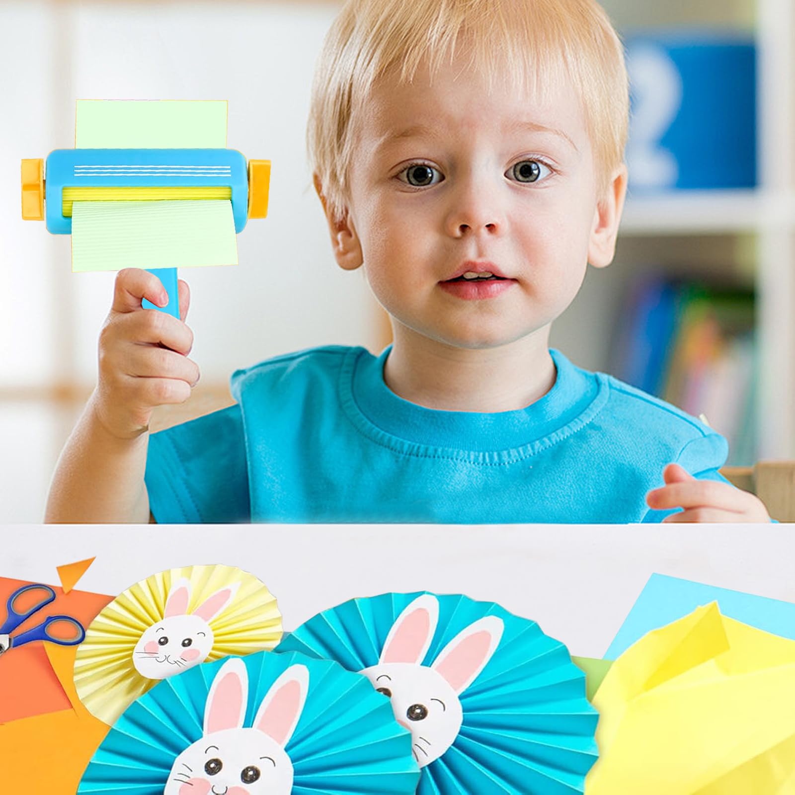 Bocguy Papier Crimper Quilling Werkzeug, Kartonbögen Wellpappenmaschine zur Herstellung von Wellenformen, DIY Scrapbook Crimpwerkzeug