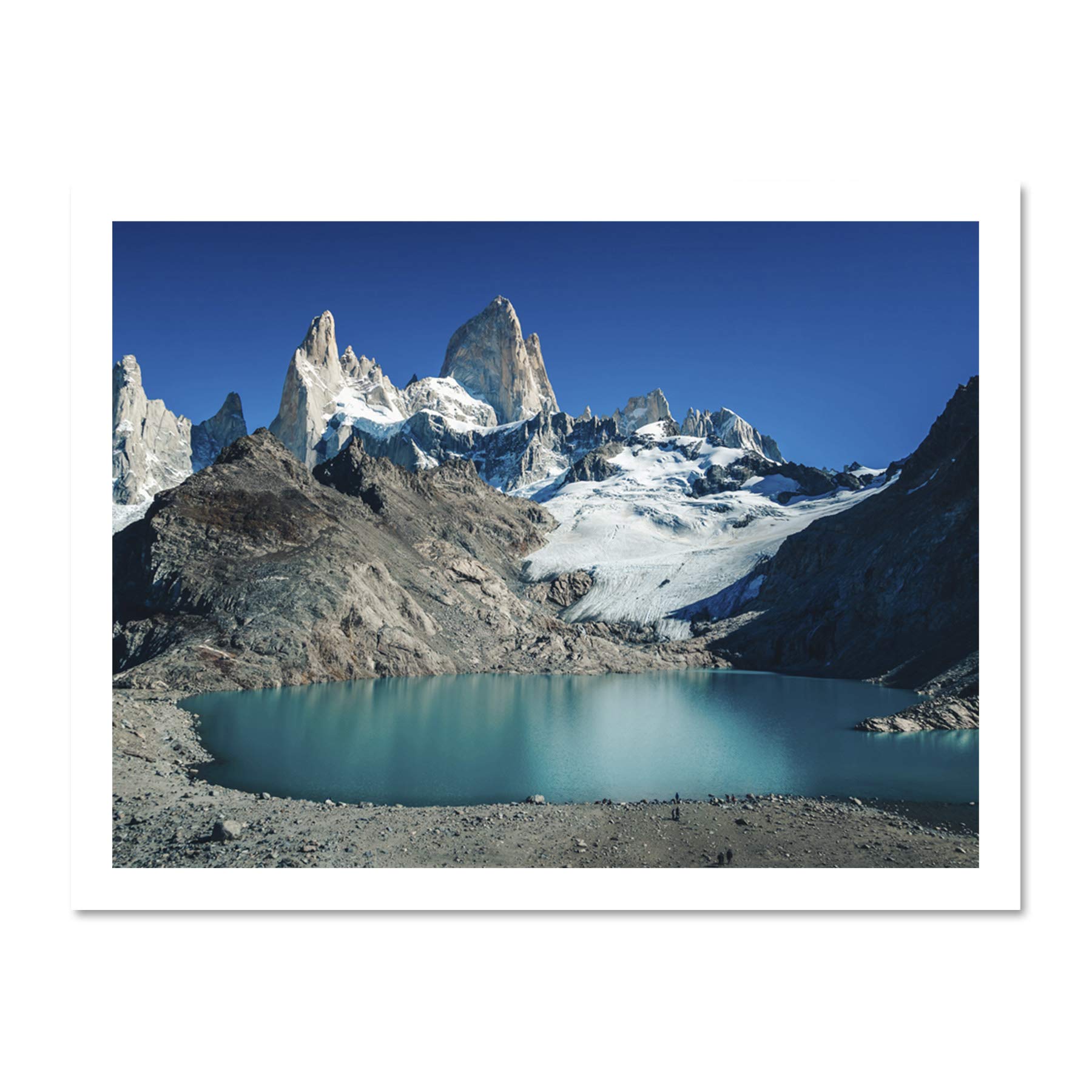 Marttinen Fitz Roy Mountain Argentina Large Framed Art Print Poster Wall Decor 18x24 inch