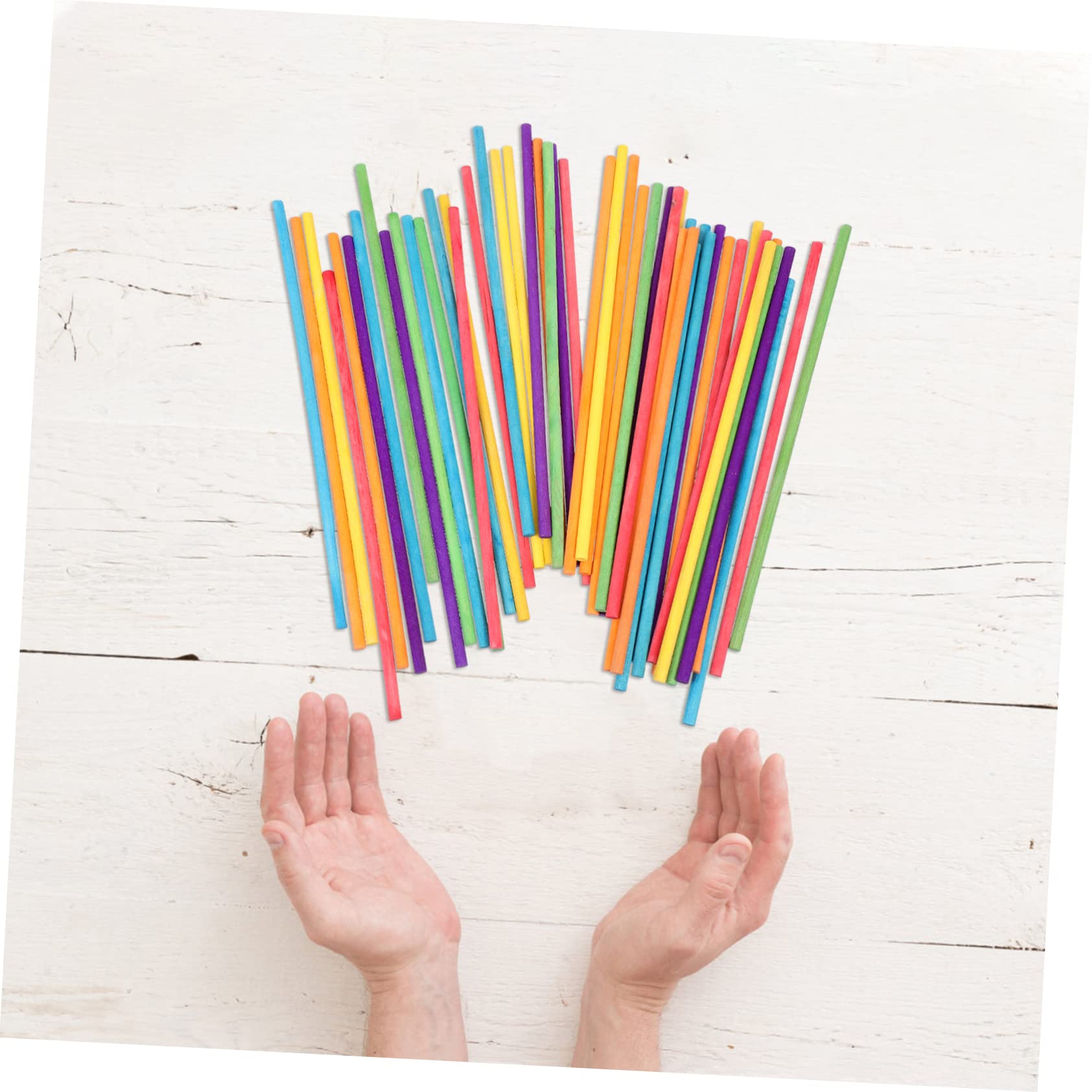iplusmile Strumento Percussione Bordo Arrotondato per Ragazzo Ragazza Bastoncini Musicali Educativi 100 in Legno Sviluppo Cognitivo e Creativo per Aula