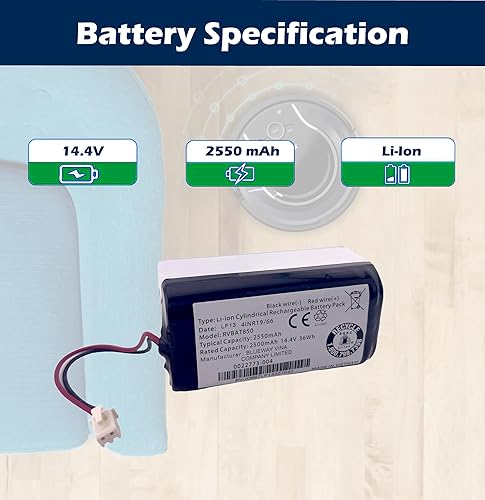 Miniatura 3 de Batería de iones de litio de repuesto para Shark RV725 RV750_N AV751 AV753 RV761 RV763 RV765 RV771 RV850 AV911 RV912 AV970 RV990 QR1000S RV1001AE