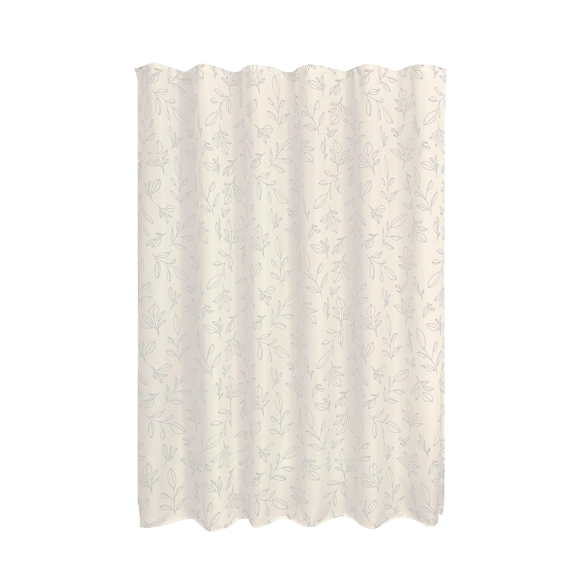 Rideau de douche en polyester motif feuilles de bohémien lavable en machine