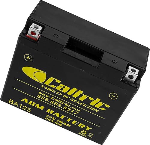 Miniatura 7 de Caltric Batería AGM compatible con Piaggio Vespa 946 Scooter 2013 2014 2015 2016 / 12V 10Ah CCA160 / YT12B-BS