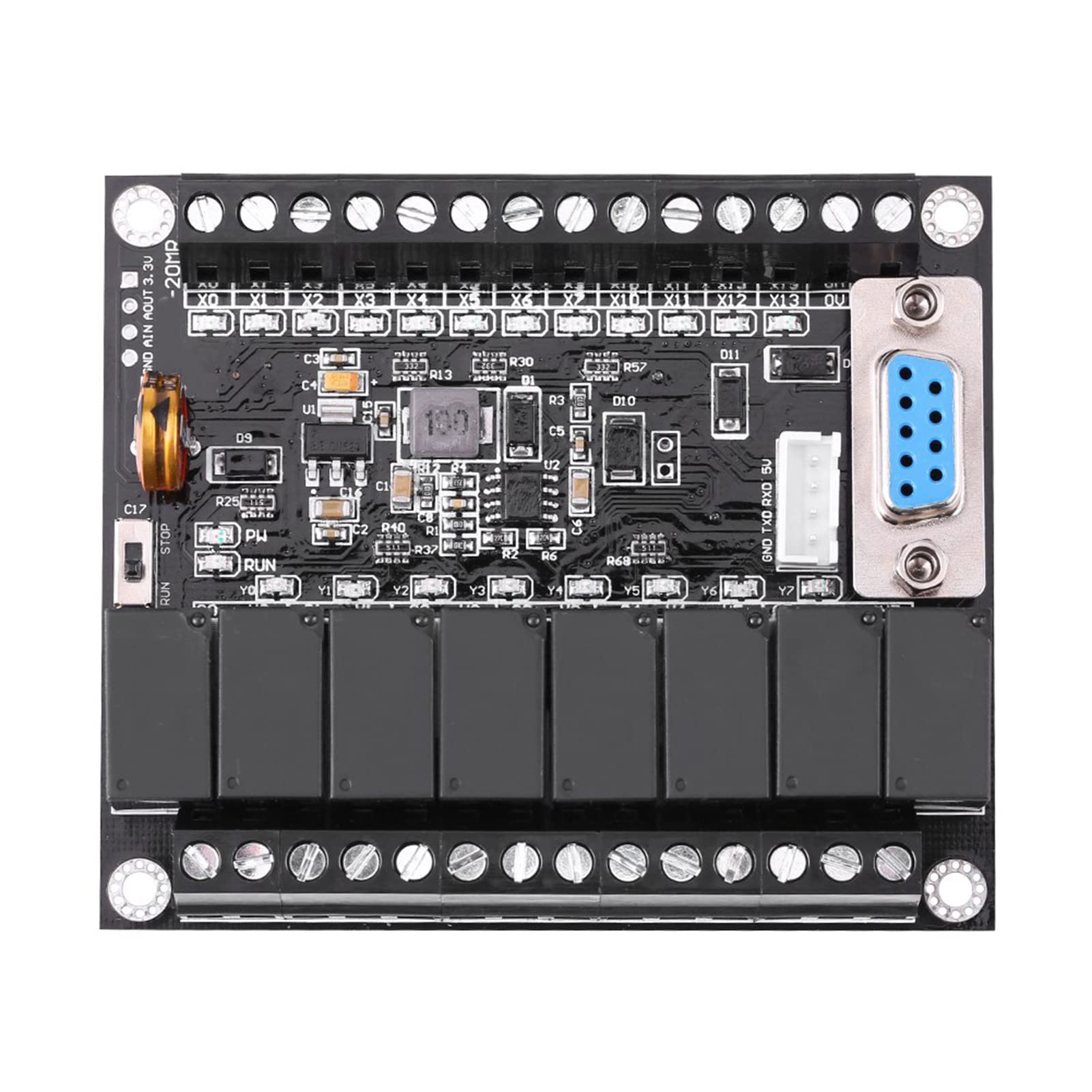 1 Pcs Module Automate Programmable Logique Contrôleur De Relais 24V DC FX1N-20MR pour Automatisation Industrielle