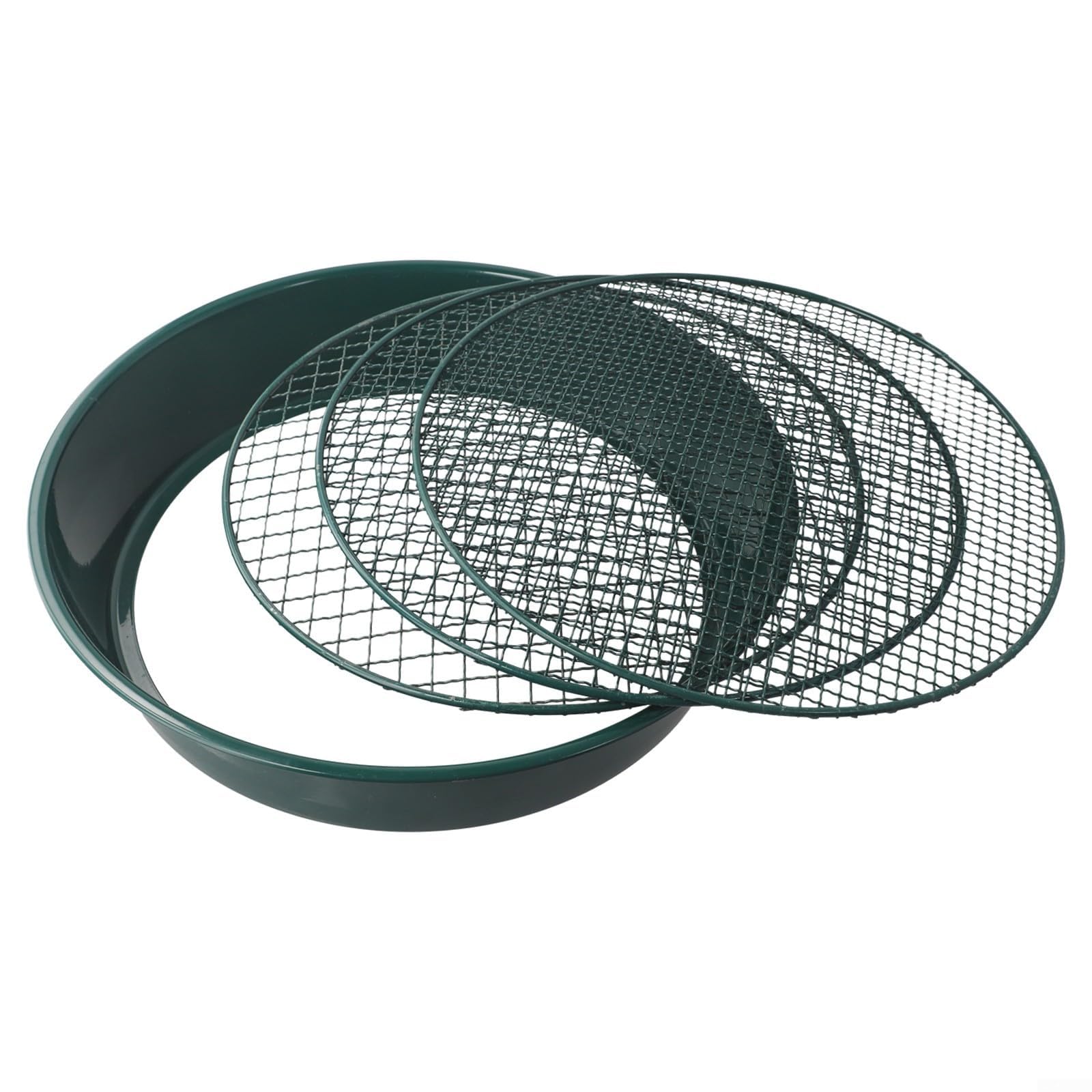 Tamiz de malla intercambiable para jardinería, tamaños de 12 mm, 9 mm, 6 mm para un fácil manejo y separación de desechos