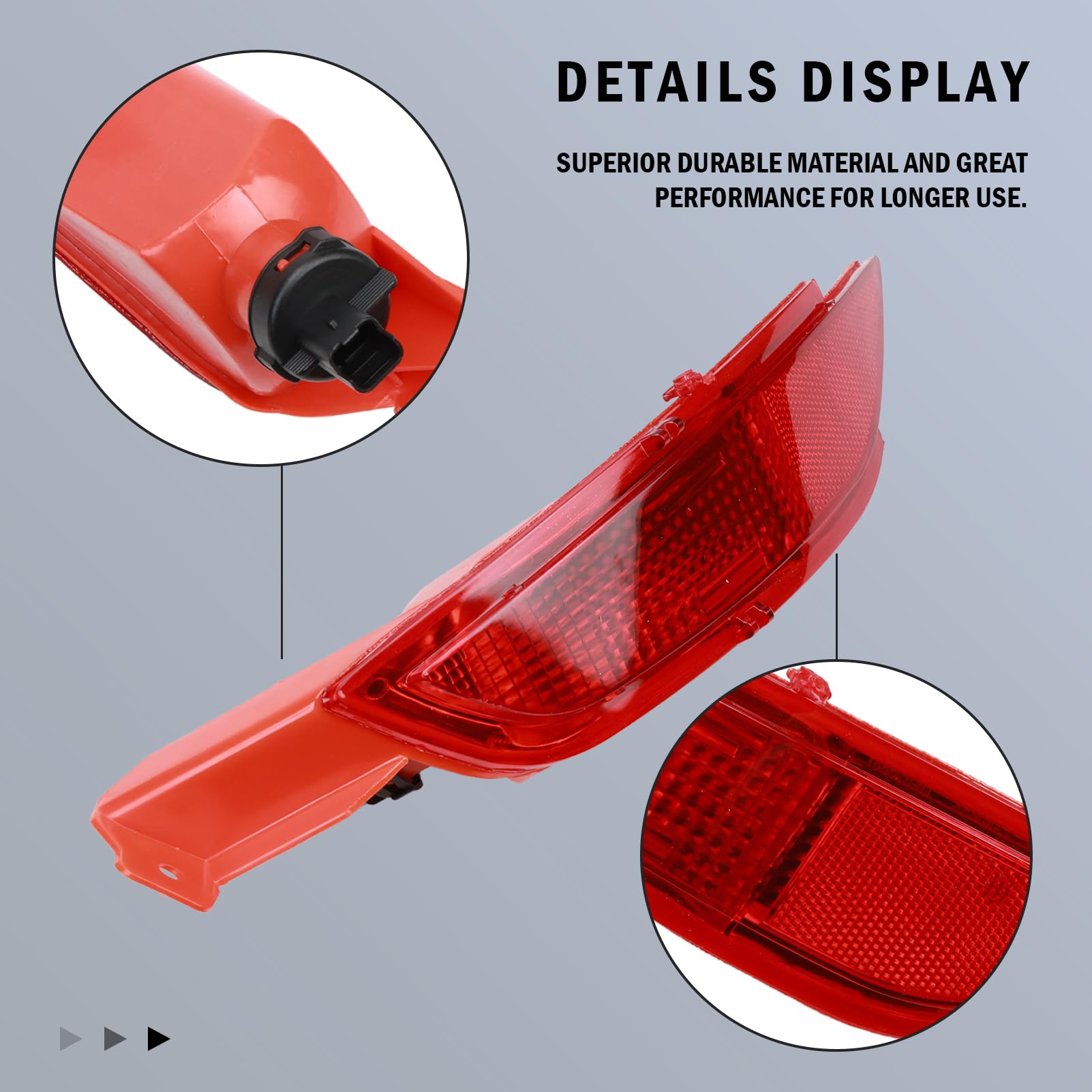 1 Coppia Fanale Retronebbia per Ford Fiesta 2008-2017 C-Max dal 2015 in poi - Catarifrangente Catadiottro Posteriore 1552730 1681884(destro e sinistro)
