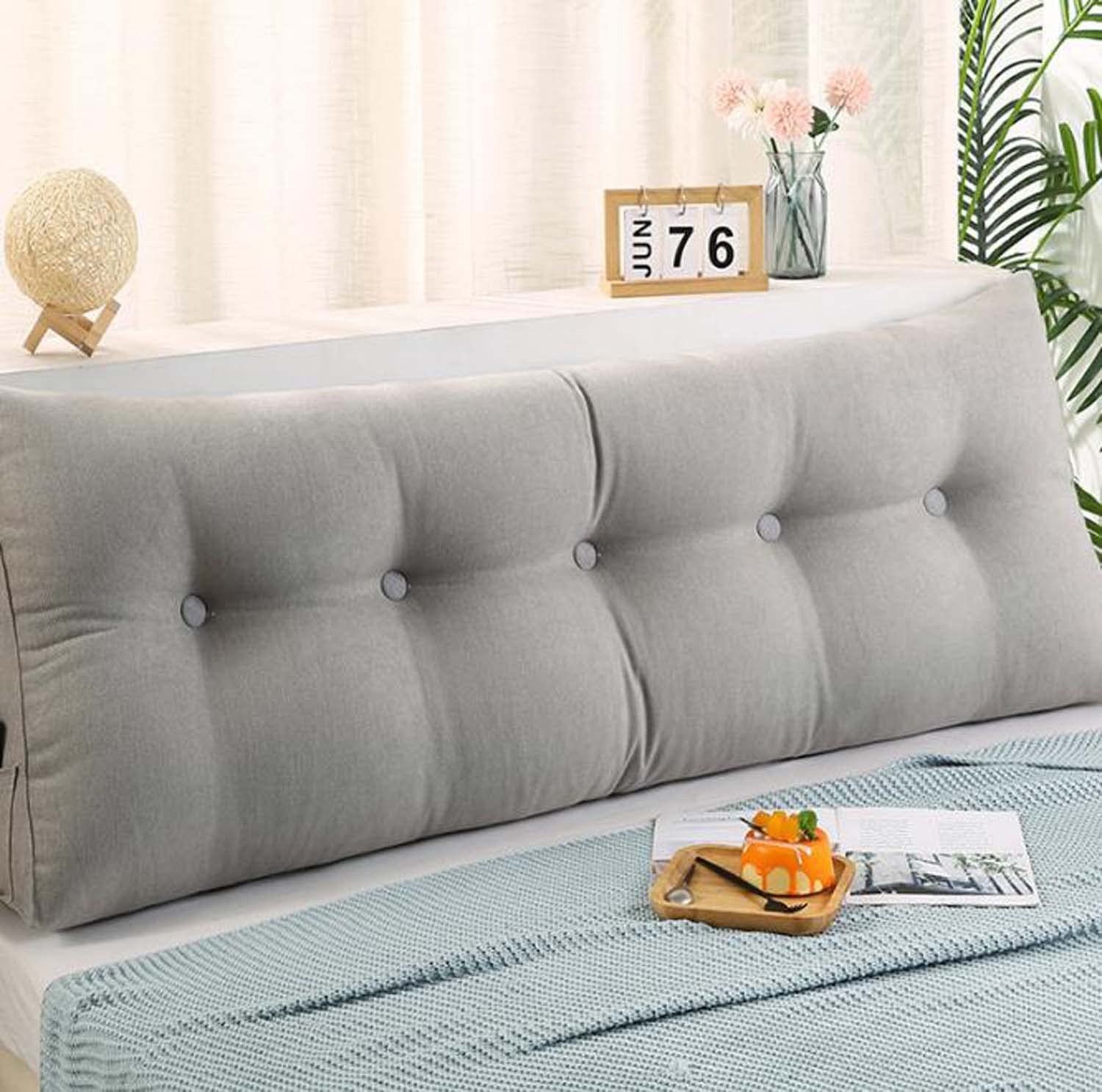 Almohadas Largas Cojín Lumbar Para Sofá, Almohada De Lectura