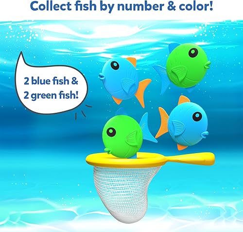Miniatura 4 de Skillmatics Juguetes para exteriores y de baño: Let's Fish, juego de pesca, juguetes para niños, juguetes para aprender colores y contar, juguetes