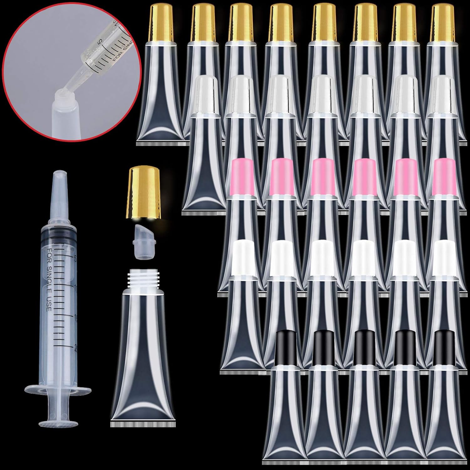 15ml Clear Lip Gloss Squeeze Tubes Lipgloss Tubes