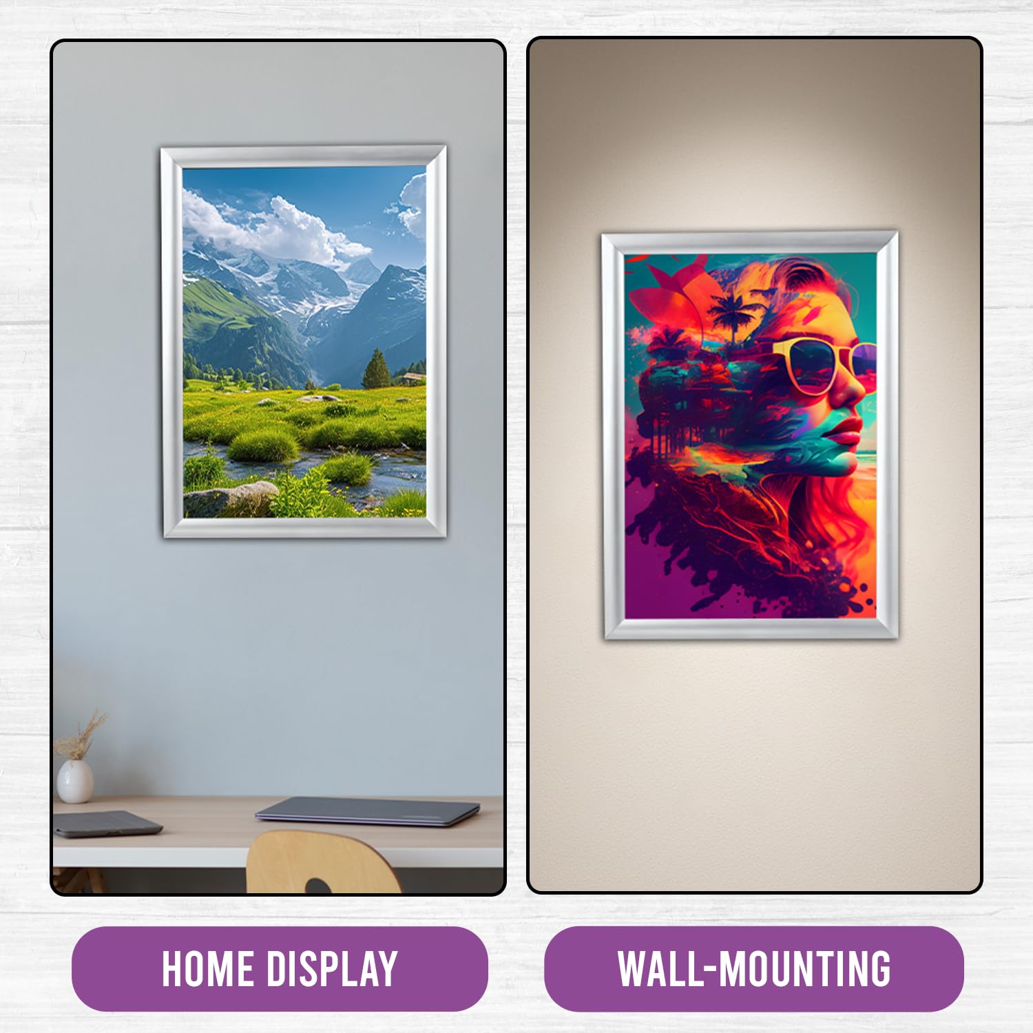 SECO Snap Frame Front Load Easy Open Poster Frame 11 X 17-Inch