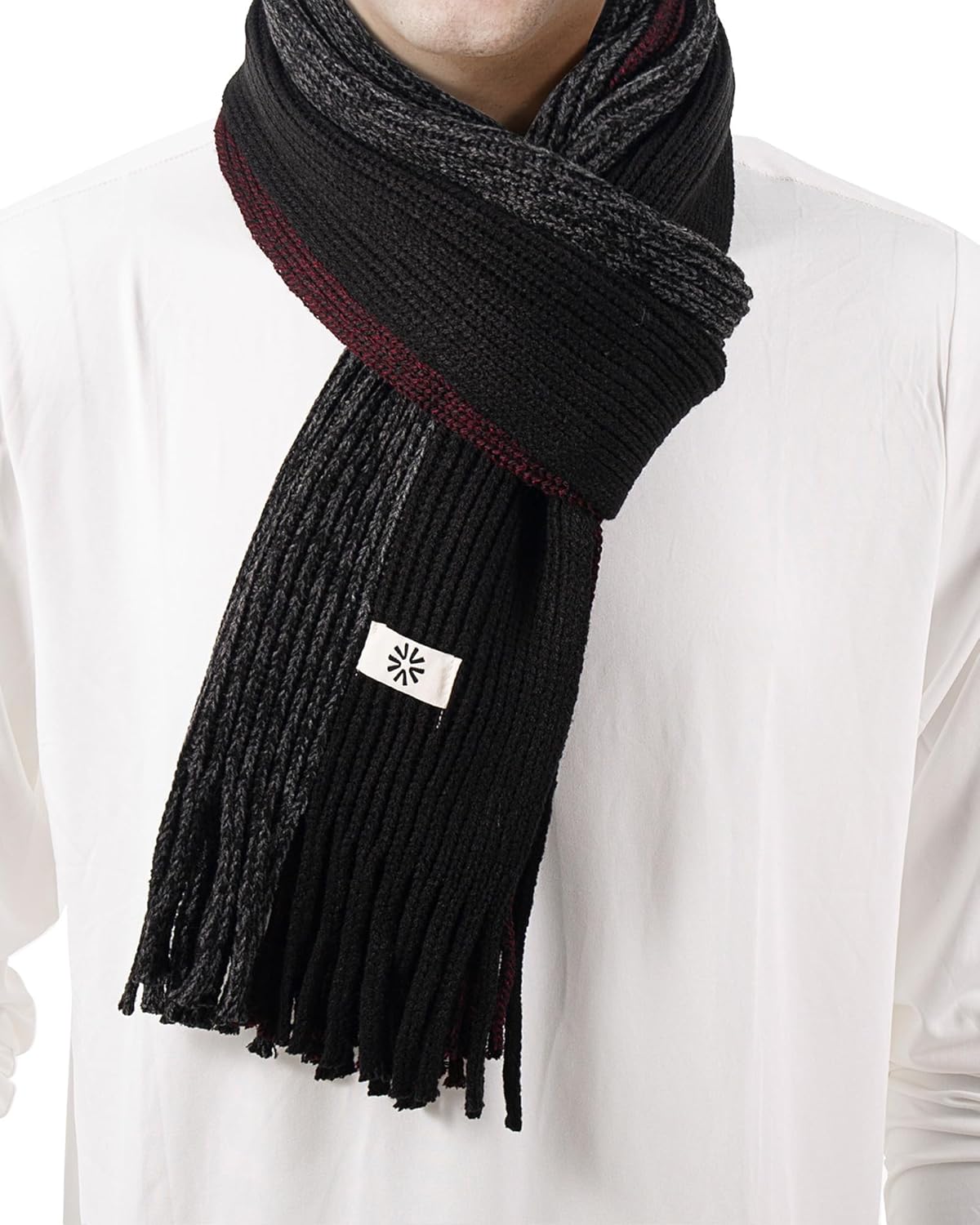 Men's Scarf Winter Warm, Soft Fleece Scarf, Long Lightweight Fashionable Scarves for Men, Great Gifts for Him - Image 2