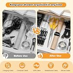 SummerBrite 70 Pcs Black Cable Ties with Writable Labels (Assorted Sizes 4", 6", 8"), Adjustable Reusable Cord Wraps & Wire Straps for PC Setup, Desk & Cable Management - 10cm, 15cm, 20cm Variety Pack