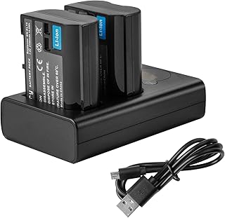 Joiry EN-EL15 EN-EL15a Battery and Charger Compatible with Nikon D750 D7200 D7500 D850 D610 D500 MH-25a D7200 Z6 D810 Camera Batteries