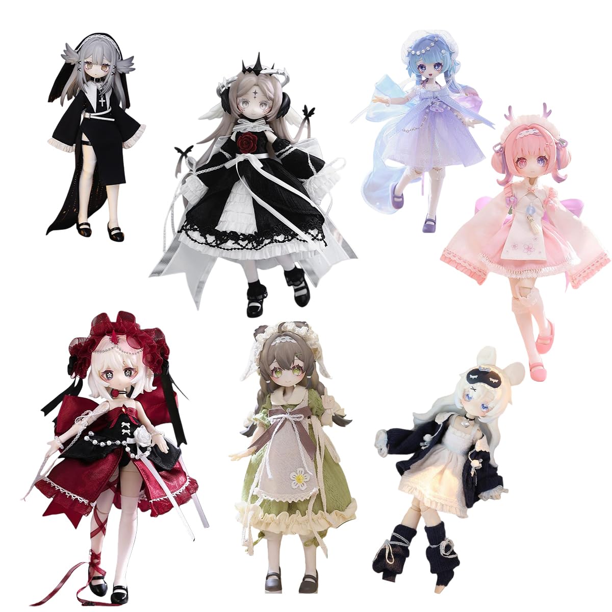 Meki 咩绮 造物之心MJD可動人形  1boxランダム ドール Amazon | Meki造物之心シリーズ1/12 MJD 咩绮Meki ブラインドボックス
