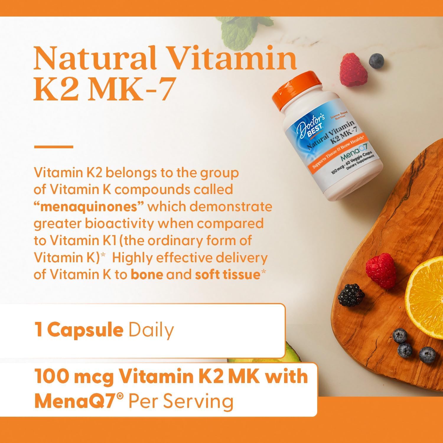 Amazon | MK-7 ビタミンK2（メナQ7） 100mcg 60粒［海外直送品