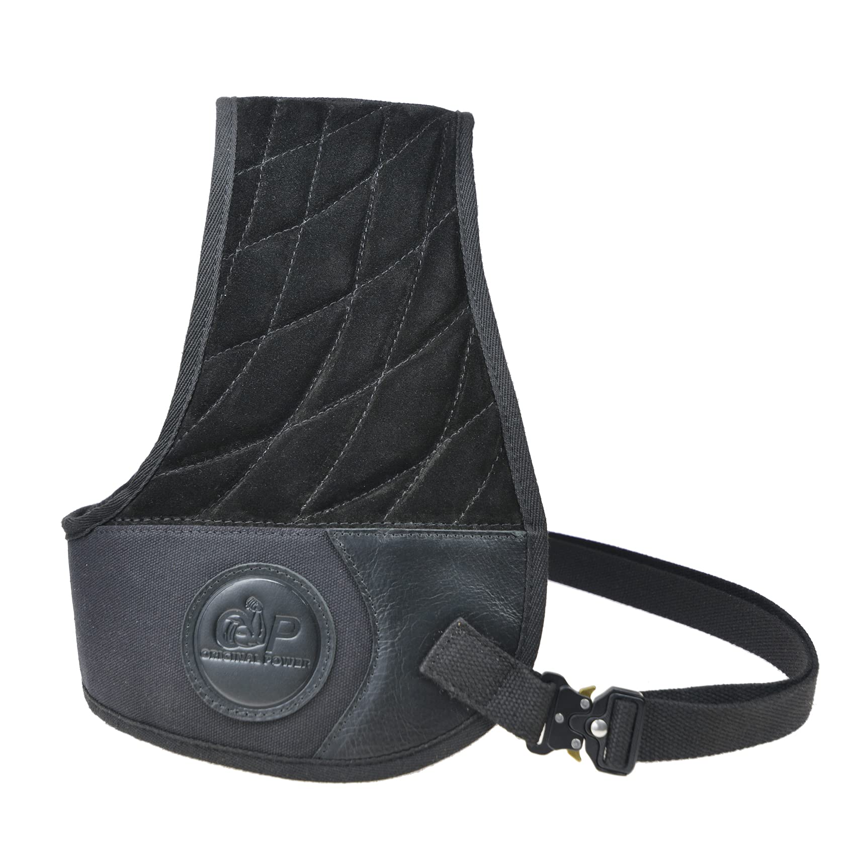 Tas Trost Leder-Schutzweste für Schrotflinten-Gewehr, Schießen, Rückstoßpolster, Schulterweste, Feldschild mit verstellbaren Trägern