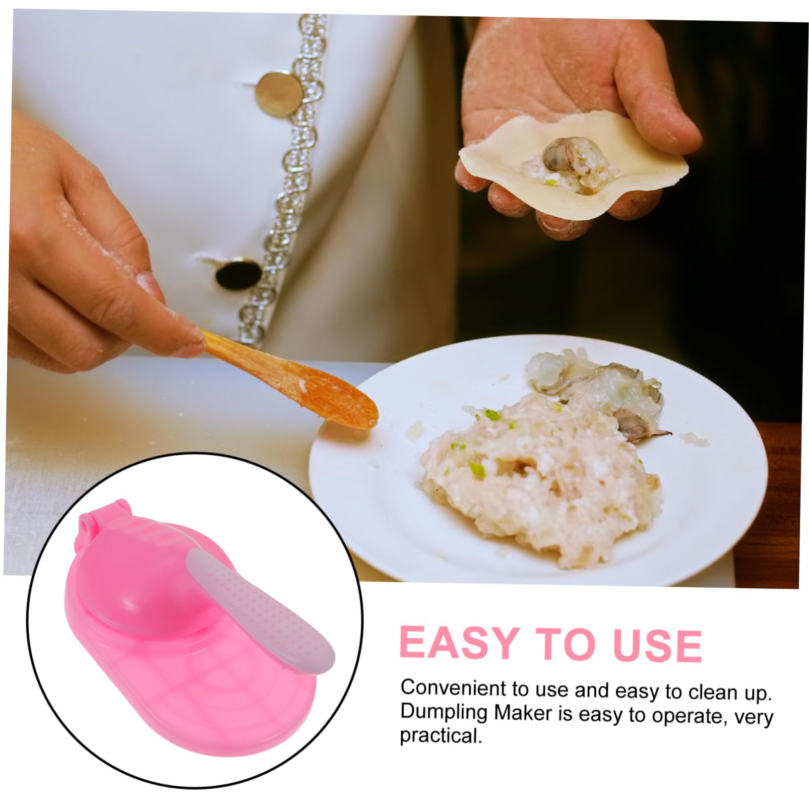 NAMOARLY Handheld Dumpling Presser Portable Dumpling Maker Mold for Home Restaurant Use