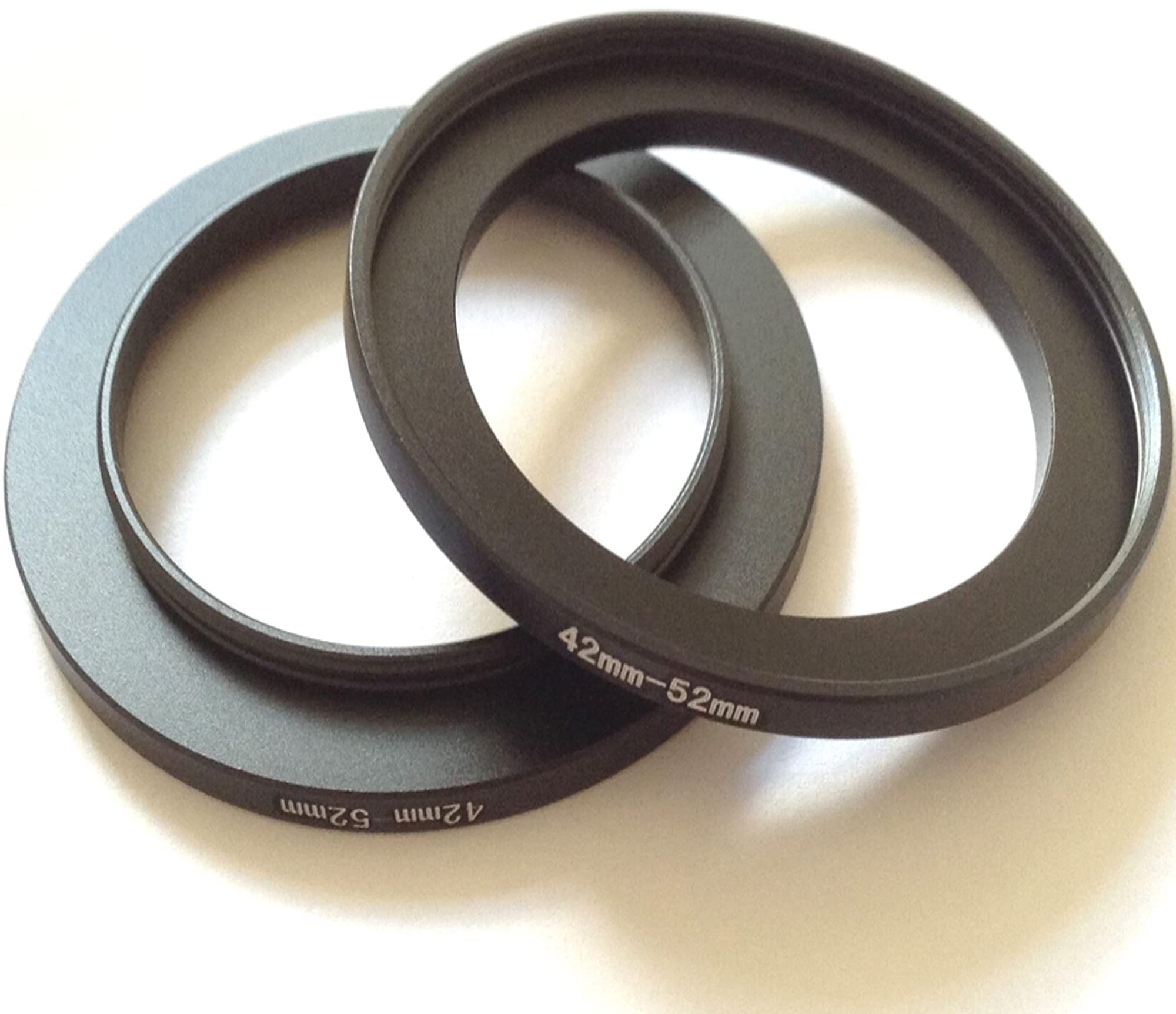 2pcs Size 42mm To 52mm Step Up Rings Video Camera Lens Connect 42-52mm Filter Aperture Switch Adapter Ring Photo Picture Fix-ed Connector Adjust 42-52 Photograph-y Parts Screws Accessories - Image 2