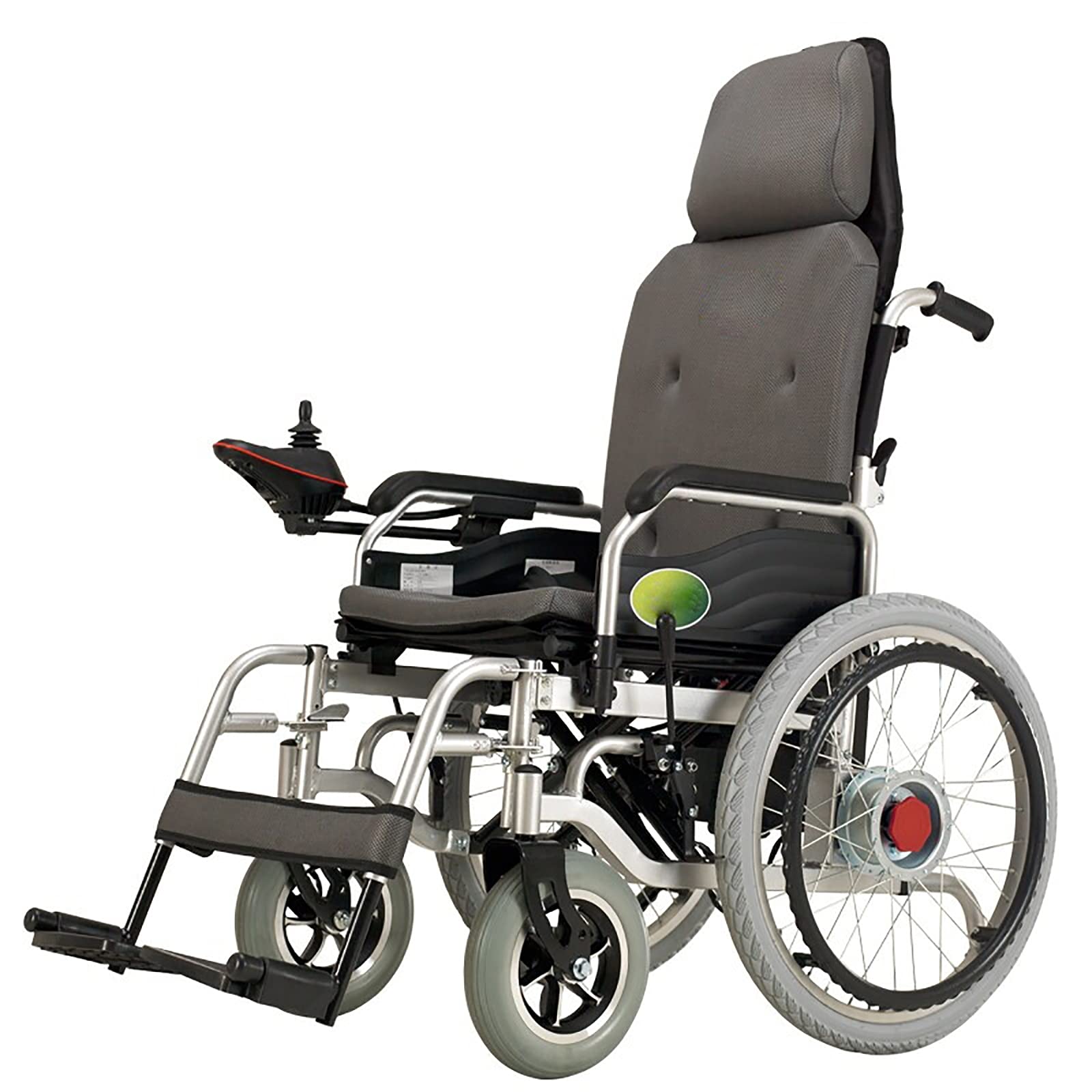 Buy High Backrest Folding Reclining Electric Wheelchair with Headrest