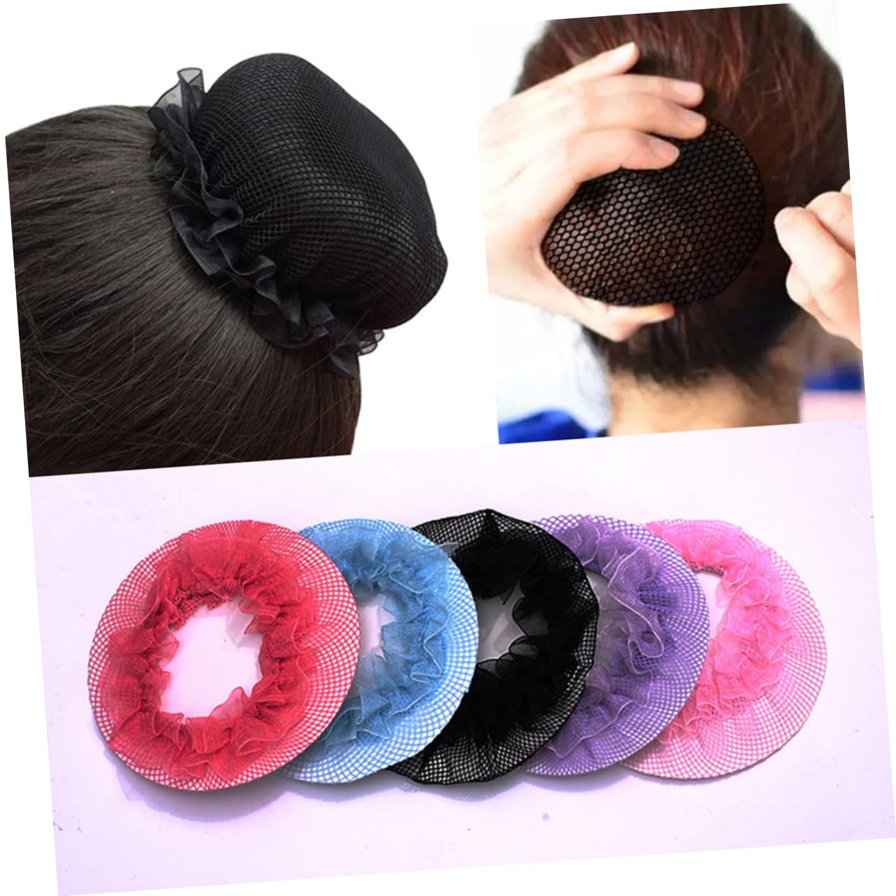 FRCOLOR 30piezas Cabello Elástica para Mujer para Bailarinas y Deportes Accesorio Práctico Que Mantiene El Peinado Ordenado