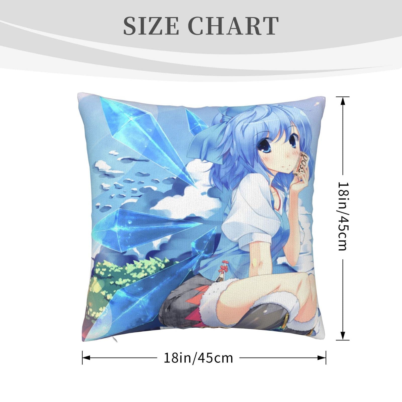 Amazon｜東方project チルノ (9) クッションカバー 抱き枕カバー 45 