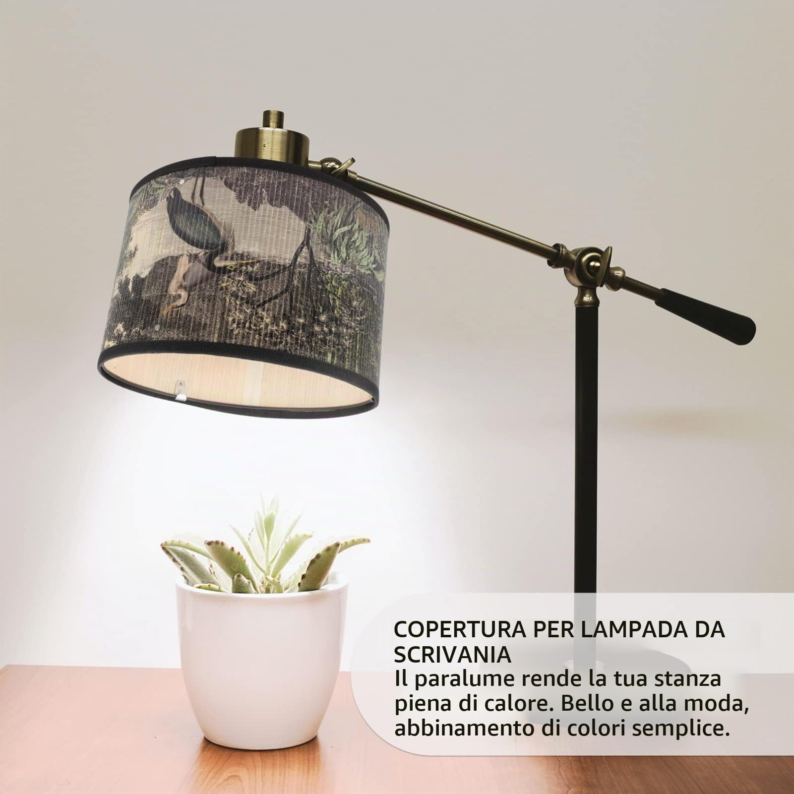 Uonlytech Paralume Retro Vintage Lampada a Sospensione Paralume Tamburo Per Lampadario Pendente Copertura Luce Soffitto Per Soggiorno Studio Ufficio