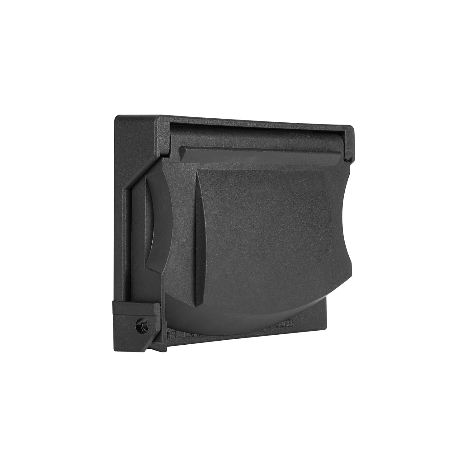 Maxxima 1-Gang Horizontal Outdoor Outlet Cover Box, Heavy Duty Weather Resistant, Universal Flip Cover with Auto-Close, Compatible with Standard Outlets, GFCI, Switches & More, Black (2-Pack)