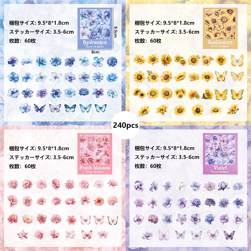 コラージュ　PETテープ　箱入りステッカー10点 コラージュ PETテープ 箱入りステッカー10点 猫山コラージュ専門店