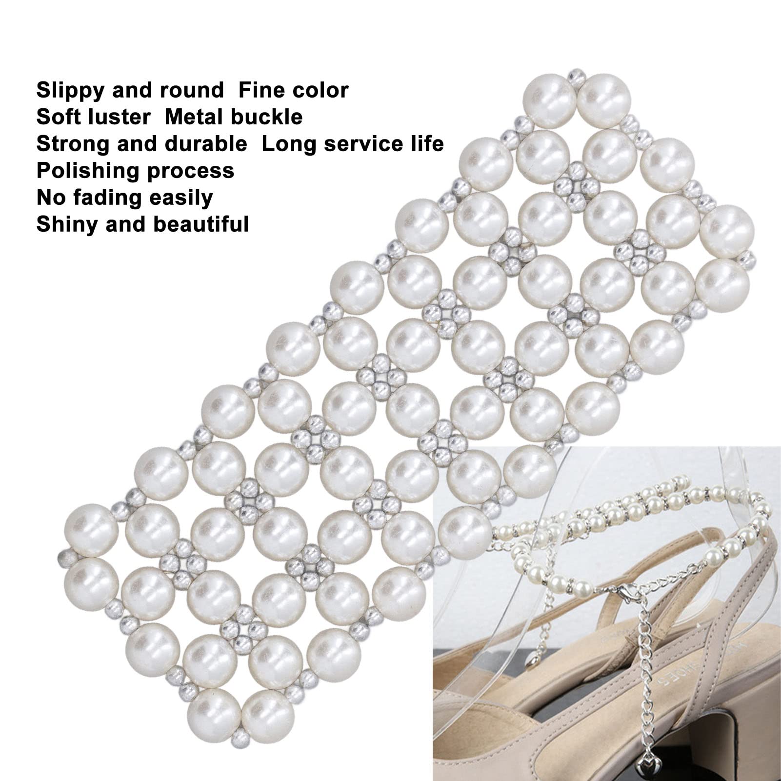 Catenella Decorativa con Perline Decorative da 10 Pezzi Fai-da-te per Progetti Artigianali, Resina ABS Resistente per Borse, Scarpe, Custodie per Telefoni (XKcfzz)