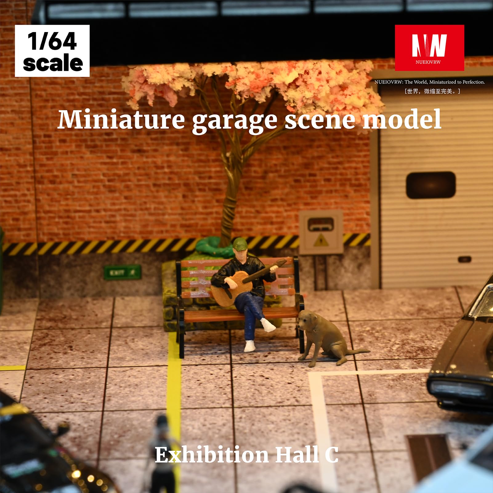 Amazon.co.jp: 1/64 ジオラマ 2段ガレージディスプレイケース 1:64