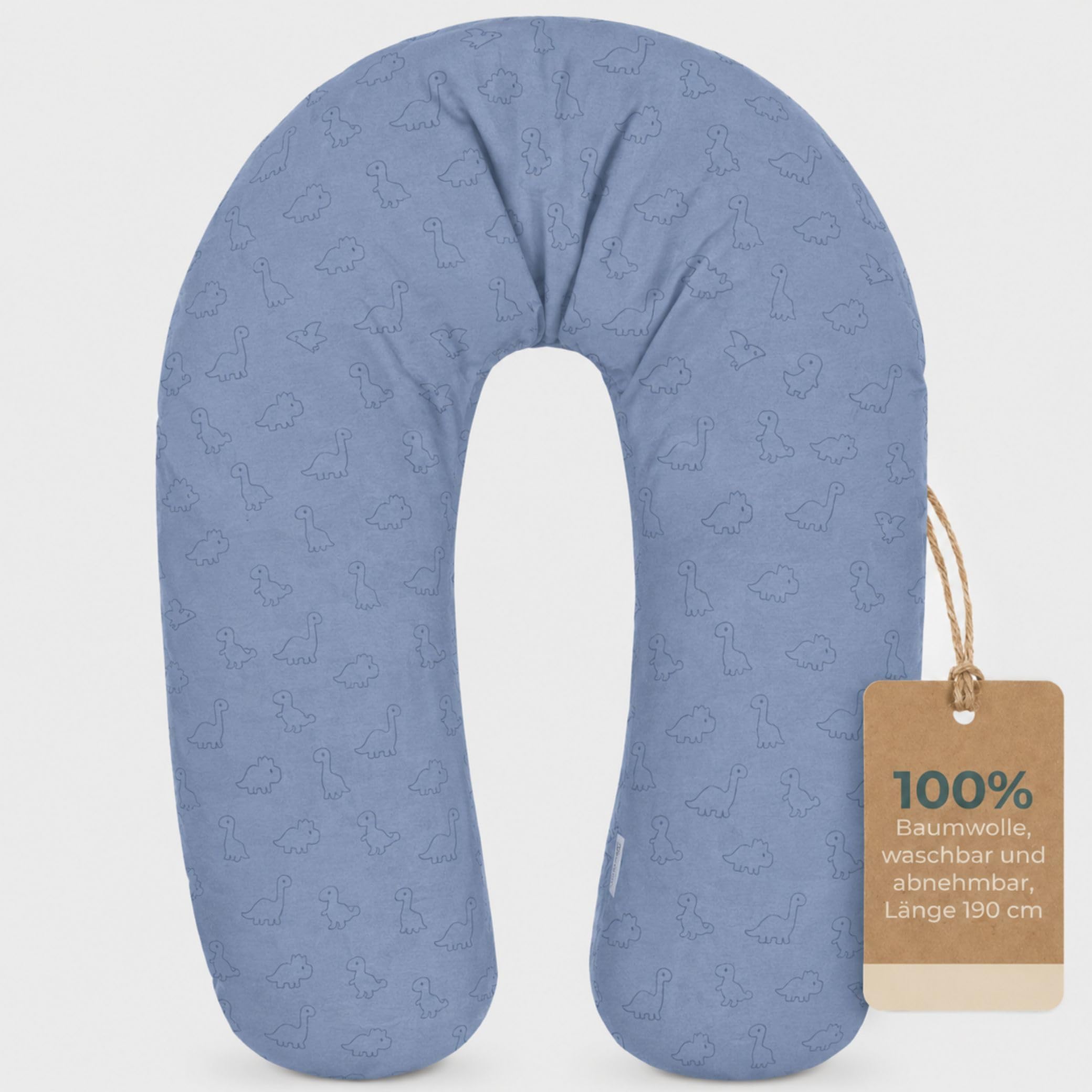Fillikid Stillkissen EPS-Perlen 190 cm Exklusiv | XXL Stillkissen mit EPS Mikroperlen Länge 190 cm | Schwangerschaftskissen Bezug 100% Baumwolle maschinenwaschbar | Kissen Schwangerschaft