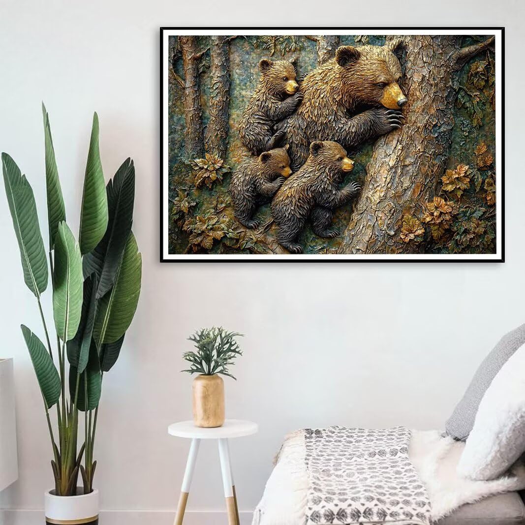 Puzzle Orso, Puzzle 5000 Pezzi Adulti per Decor, Regalo Donna/Uomo -8536