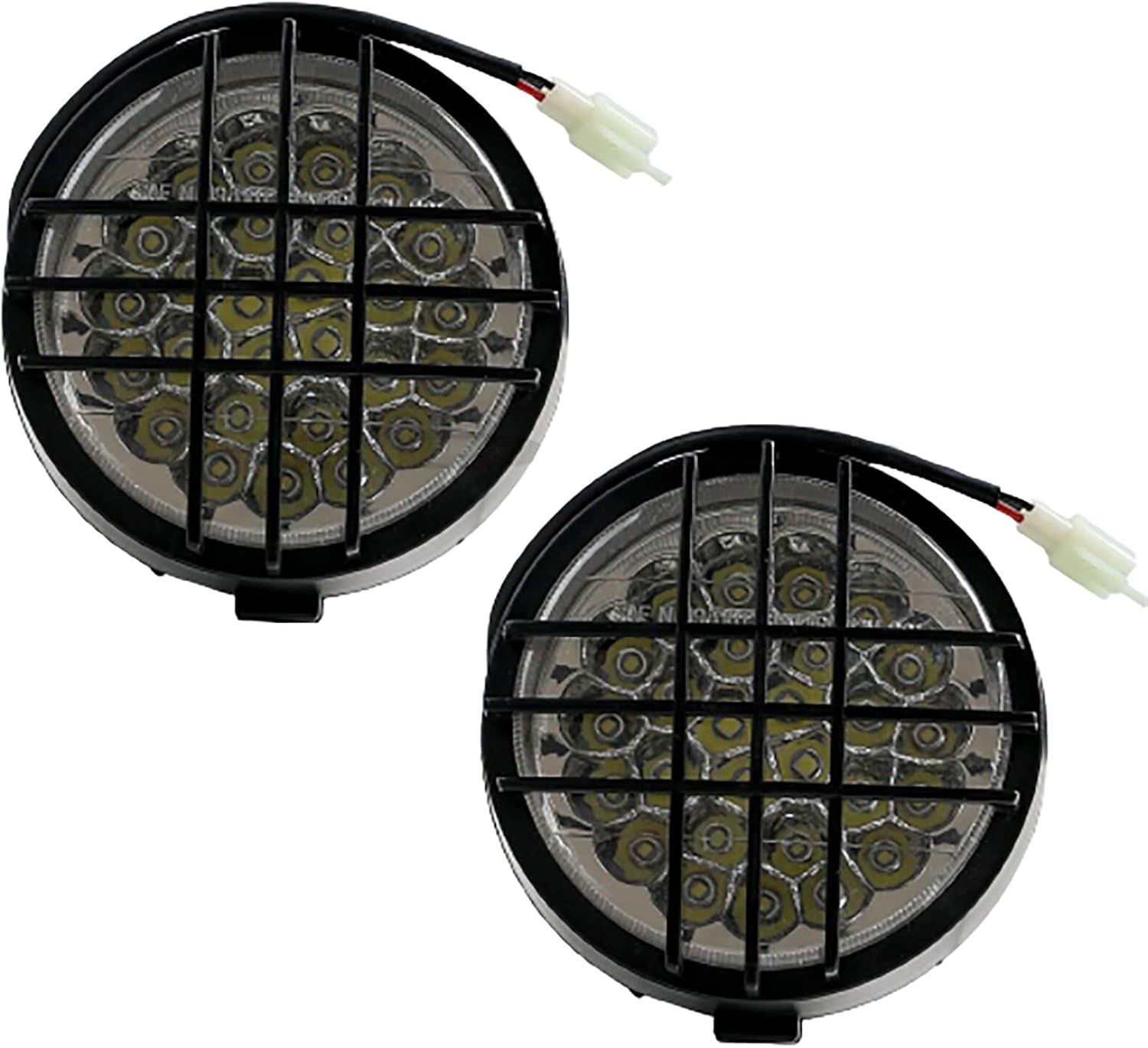 2x 12V LED Head Light for ATV GO kart Quad Buggy