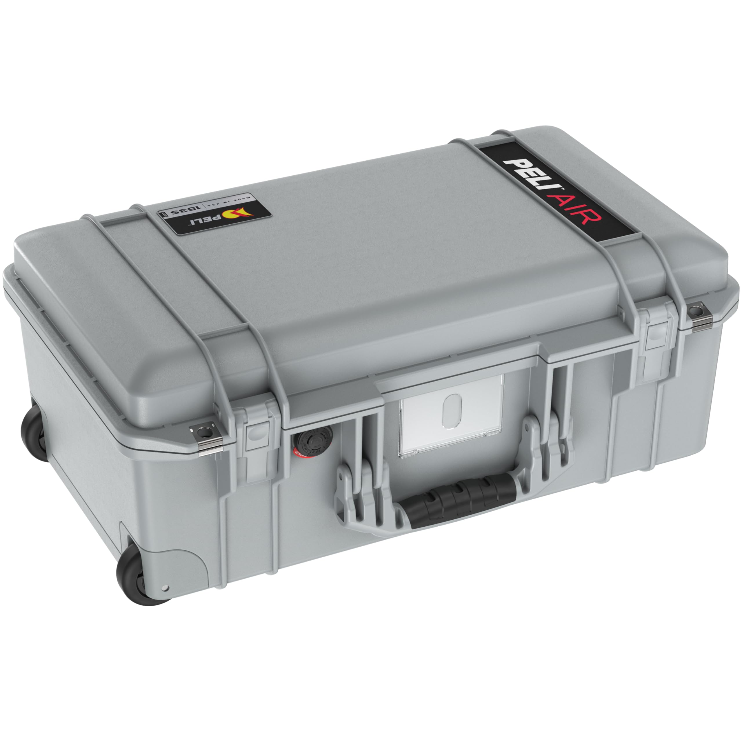 PELI 1535 Air Leichter Schutzkoffer mit Rollen for Kameraequipment, Wasser- und Staubdicht, 27L Volumen, Ohne Schaumstoffeinlage, Farbe: Grau