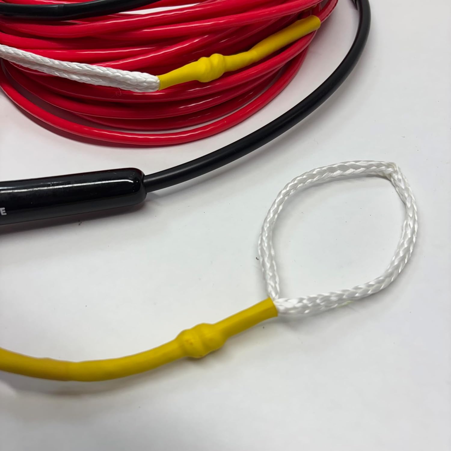 Platinum Dyneema Ski and Wakeboard Rope - 75ft Adjustable Tow Rope - Ultra-Slim Low-Stretch Professional Boat Rope - 15" EVA Floating Handle - Designed & Tested on Lake Tahoe