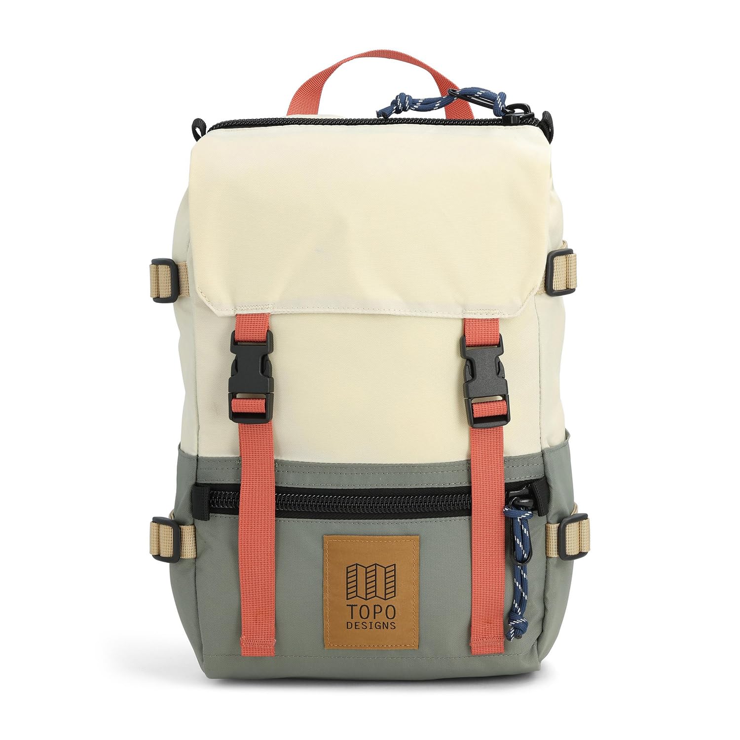 Photo 1 of Topo Designs Rover Pack Mini - Small Sized Simple Daypack for EDC, Day Trips, Hikes, Iconic Denver Design, Fair Trade (Bone White/Beetle)