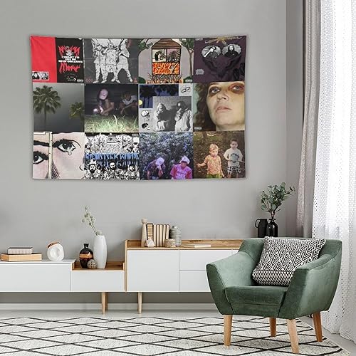 Miniatura 4 de Bandera de tapiz de rapero suicida de cantante, hip hop, para el hogar, universidad, dormitorio para niños, decoración de pared, 40 x 60 pulgadas