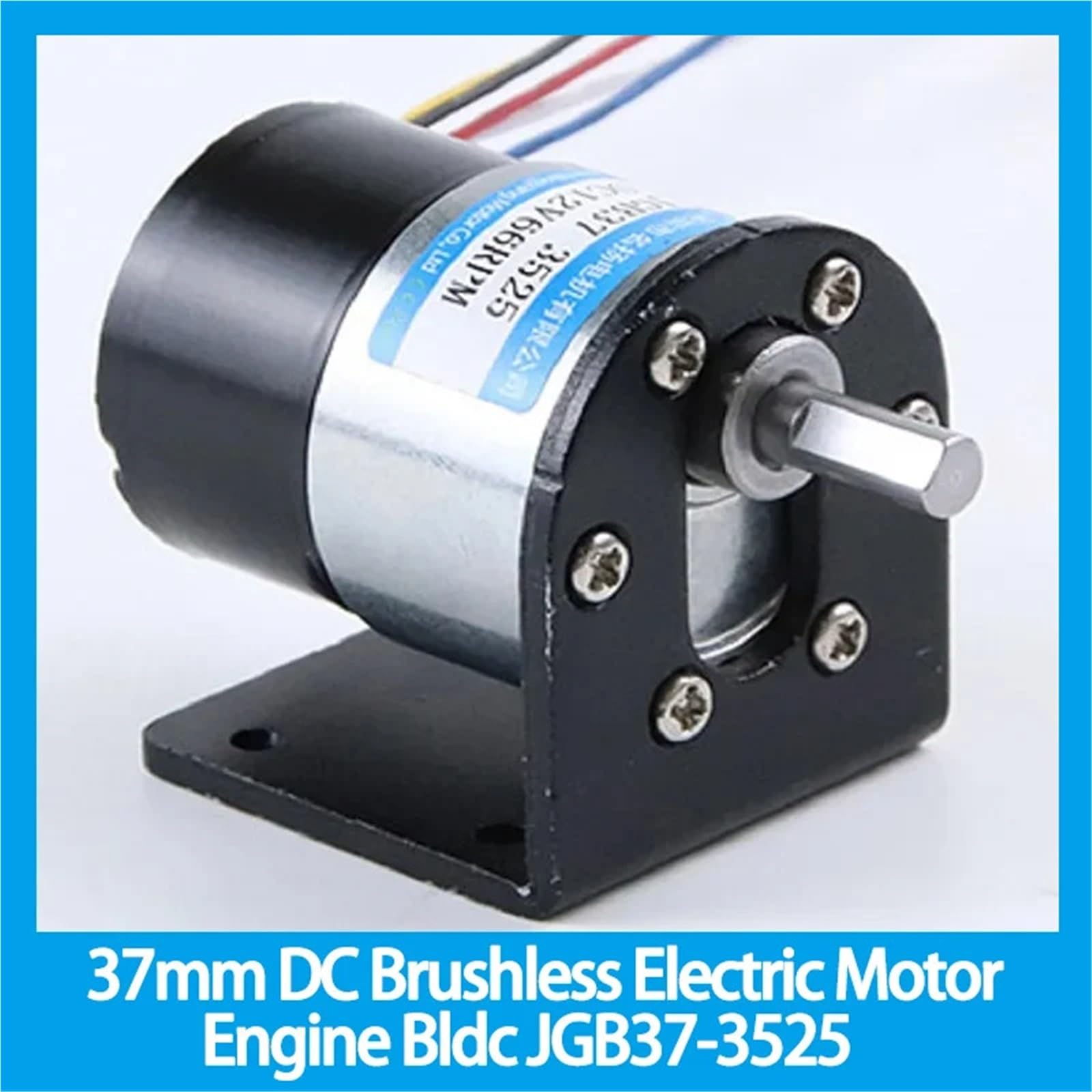 Bezszczotkowy silnik elektryczny DC 37 mm Bldc JGB37-3525 regulacja prędkości mikro mały silnik z przekładnią 12 V 24 V duży moment obrotowy (tylko silnik 600, 24 V)