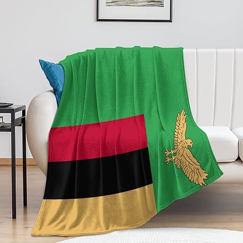 Miniatura 7 de Manta decorativa con diseño de bandera de Zambia para cama, sofá y cama