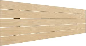 Testiera Letto In Legno Riciclato Stile Pallet - Orizzontale, Quercia, 160x46cm, Con Ferramenta - Foto 6