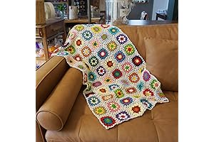 Crochet Granny Square Blanket for Year-Round Comfort